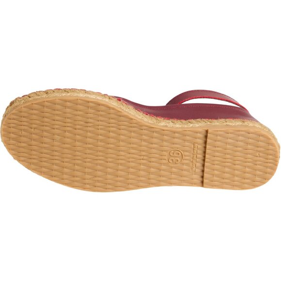 NEW Free People Made in Spain Mason Ballet Espadrille Flats Leather wine1125 4s2 - Picture 4 of 10